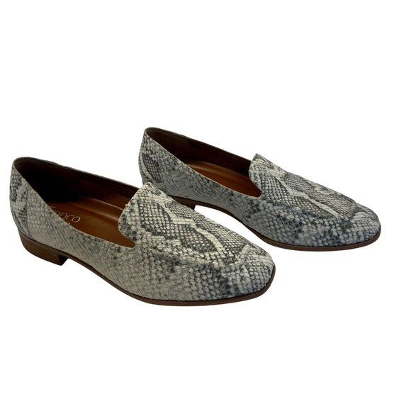 Franco Sarto Clarise2 Snake Print Leather Loafers Womens Shoes Size 8.5 slip-on - Picture 3 of 14